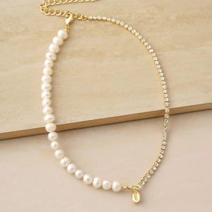 Pearl, Crystal, and Shell 18k Gold Plated Necklace